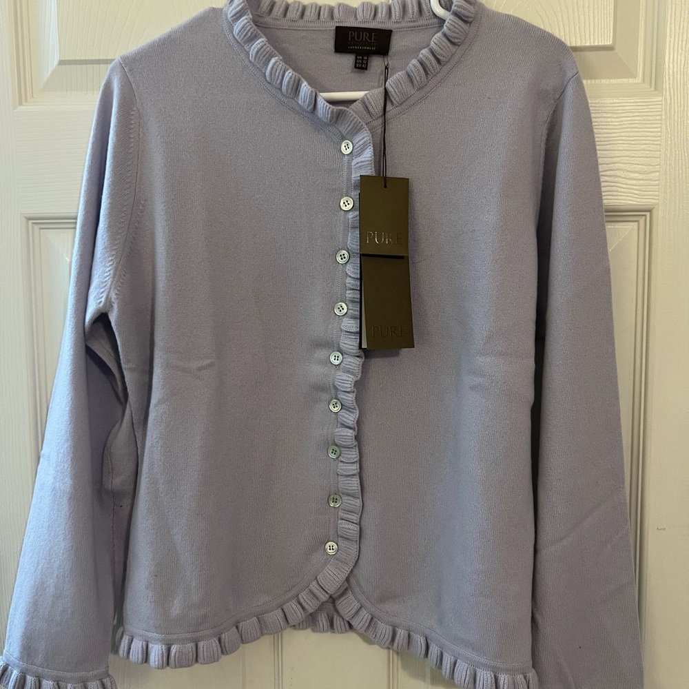 Pure Collection Lavender Cardigan